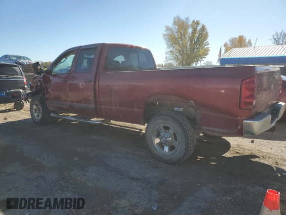 2007 Dodge Ram 2500 SLT with VIN 3D7KS28A27G818031, listed as a Copart auction lot 79950894 with 312,100 mi miles and Salvage Title. Bid and sale history available at carsss.com. Image 2.