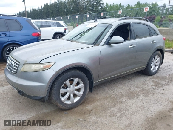 2005 Infiniti FX with VIN JNRAS08U65X109373, listed as a IAAI auction lot 42264271 with 157,681 mi miles and . Bid and sale history available at DreamBid. Image 2.