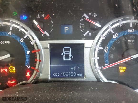 2017 Toyota 4Runner SR5 with VIN JTEBU5JR6H5446493, listed as a Copart auction lot 52228795 with 159,450 mi miles and Salvage Title. Bid and sale history available at carsss.com. Image 9.