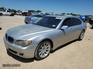 2006 BMW 7 Series 750Li with VIN WBAHN83576DT36432, listed as a Copart auction lot 52169945 with 0 miles and Clean Title. Bid and sale history available at carsss.com. Image 1.