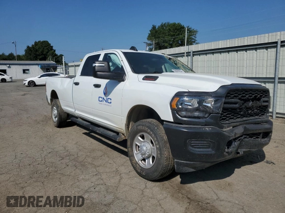 2023 Ram 2500 Tradesman with VIN 3C6UR5HJ8PG610307, listed as a Copart auction lot 68099834 with 0 mi miles and Salvage Title. Bid and sale history available at carsss.com. Image 4.