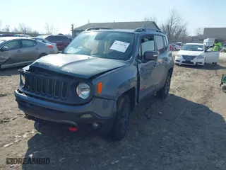 2018 Jeep Renegade Trailhawk with VIN ZACCJBCB2JPH11780, listed as a IAAI auction lot 41776536 with 86,894 mi miles. Bid and sale history available at carsss.com. Image 2.