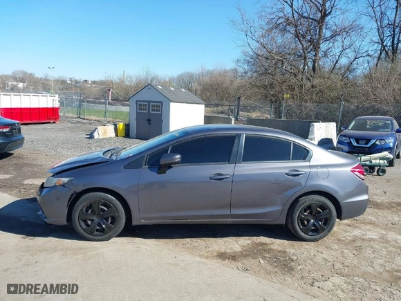 2014 Honda Civic Sedan LX with VIN 19XFB2F53EE231556, listed as a IAAI auction lot 41911309 with NaN miles. Bid and sale history available at carsss.com. Image 14.