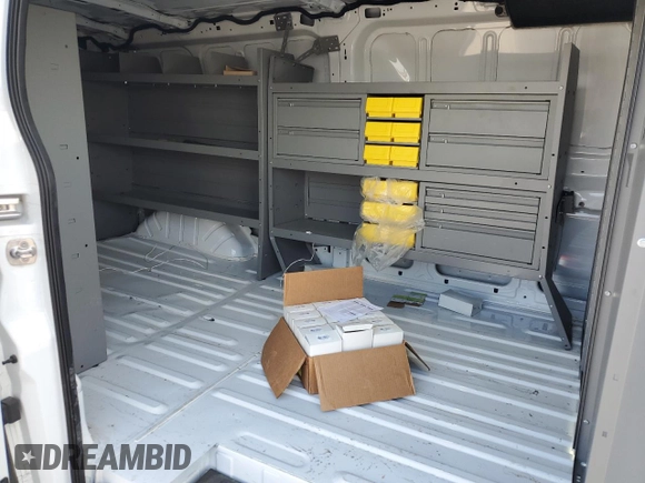 2024 Ford Transit Cargo with VIN 1FTYE1Y85RKA92213, listed as a Copart auction lot 51353935 with 4,645 mi miles and Salvage Title. Bid and sale history available at carsss.com. Image 22.
