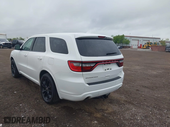 2019 Dodge Durango GT Plus with VIN 1C4RDHDG9KC556987, listed as a IAAI auction lot 42247322 with 116,130 mi miles and . Bid and sale history available at DreamBid. Image 3.