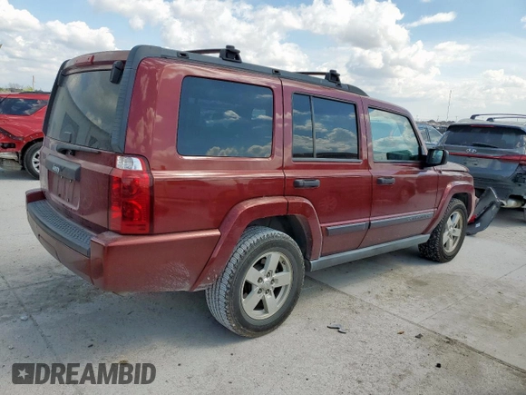 2006 Jeep Commander with VIN 1J8HH48N06C369122, listed as a Copart auction lot 50491065 with 123,692 mi miles and Clean Title. Bid and sale history available at carsss.com. Image 3.