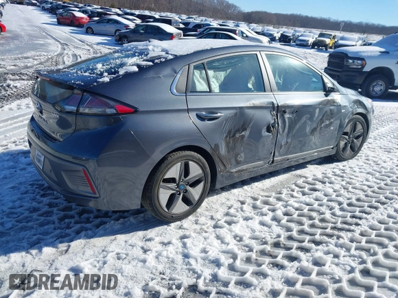 2020 Hyundai Ioniq Limited with VIN KMHC05LC0LU207948, listed as a IAAI auction lot 41259788 with 46,189 mi miles and . Bid and sale history available at DreamBid. Image 4.