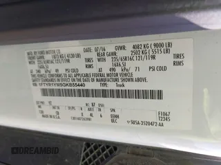 2016 Ford Transit с VIN 1FTYR1YM5GKB55440, выставлен на аукционе IAAI как лот 41787275 с пробегом 64 916 миль миль и . История ставок и продаж доступна на DreamBid. Изображение 9.