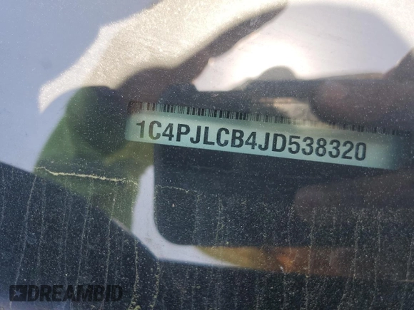 2018 Jeep Cherokee Latitude with VIN 1C4PJLCB4JD538320, listed as a Copart auction lot 52450105 with 82,674 mi miles and Salvage Title. Bid and sale history available at carsss.com. Image 13.