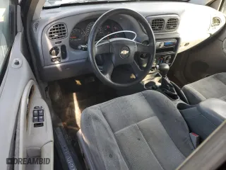 2005 Chevrolet TrailBlazer LS with VIN 1GNET16S356185474, listed as a Copart auction lot 43398405 with 0 mi miles and Salvage Title. Bid and sale history available at carsss.com. Image 8.