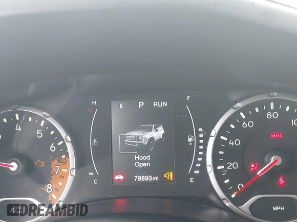2017 Jeep Renegade Latitude z VIN ZACCJBBB5HPF98077, wystawiony jako IAAI lot #42323925 z przebiegiem 78 893 mil mil oraz . Historia ofert i sprzedaży dostępna na DreamBid. Obrazek 15.