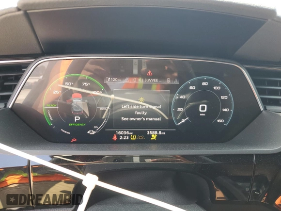 2022 Audi e-tron Premium Plus with VIN WA1LAAGE0NB028405, listed as a Copart auction lot 56482773 with 16,036 mi miles. Bid and sale history available at carsss.com. Image 9.