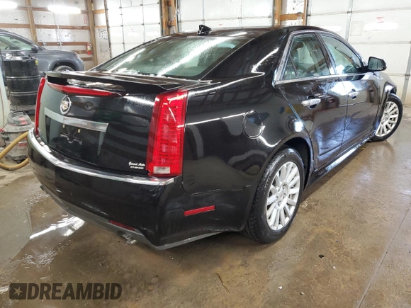 2010 Cadillac CTS Sedan with VIN 1G6DC5EG9A0126468, listed as a Copart auction lot 46049345 with 153,446 mi miles and Salvage Title. Bid and sale history available at carsss.com. Image 3.