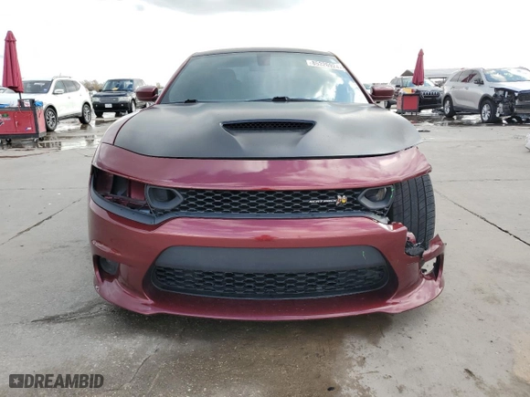 2021 Dodge Charger Scat Pack with VIN 2C3CDXGJ0MH544030, listed as a Copart auction lot 85326924 with 61,544 mi miles and Salvage Title. Bid and sale history available at carsss.com. Image 5.