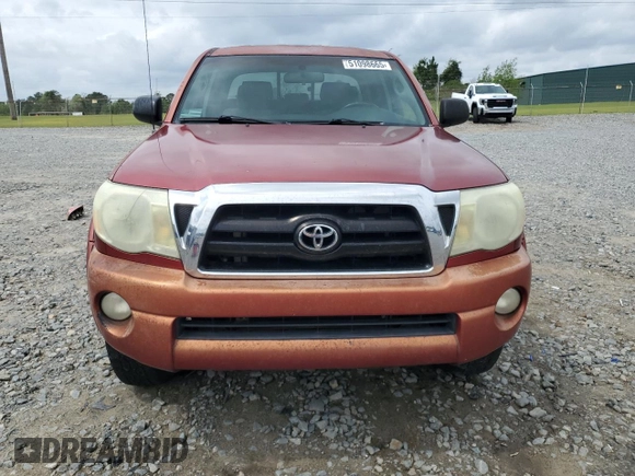 2008 Toyota Tacoma PreRunner with VIN 3TMJU62N48M062496, listed as a Copart auction lot 51098665 with 270,199 mi miles and Salvage title. Bid and sale history available at DreamBid. Image 5.