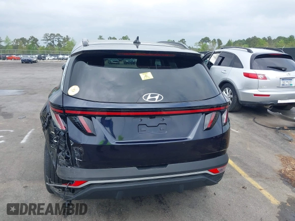 2022 Hyundai Tucson SEL Convenience with VIN KM8JFCA10NU049450, listed as a IAAI auction lot 41915300 with 23,584 mi miles and . Bid and sale history available at carsss.com. Image 16.