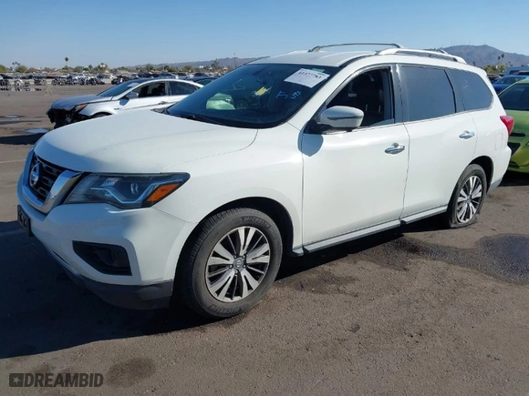 2018 Nissan Pathfinder SV with VIN 5N1DR2MM0JC606426, listed as a IAAI auction lot 41377783 with 173,419 mi miles. Bid and sale history available at carsss.com. Image 2.