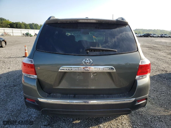 2012 Toyota Highlander Limited with VIN 5TDYK3EH8CS082879, listed as a Copart auction lot 65188214 with 0 mi miles and Non Repairable. Bid and sale history available at carsss.com. Image 6.