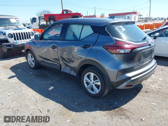 2021 Nissan Kicks S with VIN 3N1CP5BV3ML504763, listed as a IAAI auction lot 42037651 with 36,247 mi miles and . Bid and sale history available at carsss.com. Image 3.