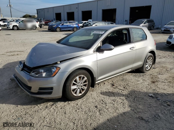 2015 Volkswagen Golf TSI S with VIN 3VW917AU2FM088292, listed as a Copart auction lot 42533675 with 109,423 mi miles and Salvage Title. Bid and sale history available at carsss.com. Image 1.