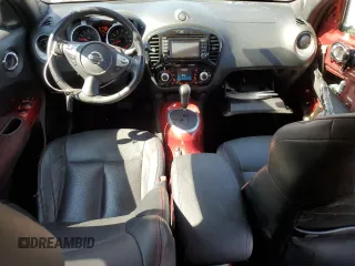 2015 Nissan Juke SV with VIN JN8AF5MV7FT558459, listed as a Copart auction lot 46813295 with 91,593 mi miles and Salvage title. Bid and sale history available at DreamBid. Image 8.