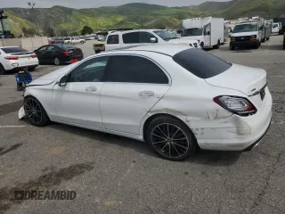 2021 Mercedes-Benz C 300 with VIN W1KWF8DB0MR620874, listed as a Copart auction lot 53074255 with 46,832 mi miles and Salvage title. Bid and sale history available at DreamBid. Image 2.