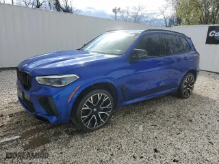2021 BMW X5 M with VIN 5YMJU0C04M9F19231, listed as a Copart auction lot 44856193 with 9,073 mi miles. Bid and sale history available at carsss.com. Image 1.
