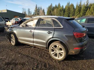 2015 Audi Q3 2.0T Prestige with VIN WA1GFCFS8FR007672, listed as a Copart auction lot 83324044 with 0 mi miles and Salvage Title. Bid and sale history available at carsss.com. Image 2.