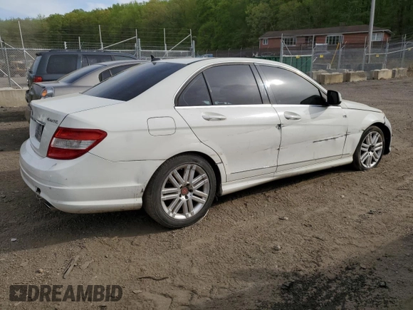 2008 Mercedes-Benz C 300 Sport with VIN WDDGF81X08F119804, listed as a Copart auction lot 53625085 with 176,017 mi miles and Salvage Title. Bid and sale history available at carsss.com. Image 3.
