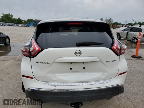 2017 Nissan Murano SL z VIN 5N1AZ2MH4HN172631, wystawiony jako Copart lot #55489115 z przebiegiem 149 788 mil mil oraz Szkoda całkowita • Salvage title. Historia ofert i sprzedaży dostępna na DreamBid. Obrazek 6.
