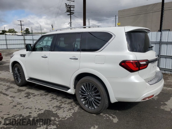 2022 Infiniti QX80 PREMIUM SELECT with VIN JN8AZ2AF5N9741437, listed as a Copart auction lot 44425225 with 9,677 mi miles and Salvage Title. Bid and sale history available at carsss.com. Image 2.
