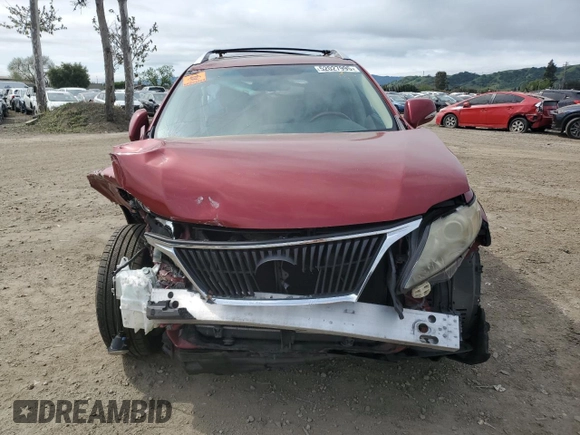 2011 Lexus RX 350 with VIN JTJBK1BA8B2437120, listed as a Copart auction lot 52027995 with 226,044 mi miles and Salvage Title. Bid and sale history available at DreamBid. Image 5.