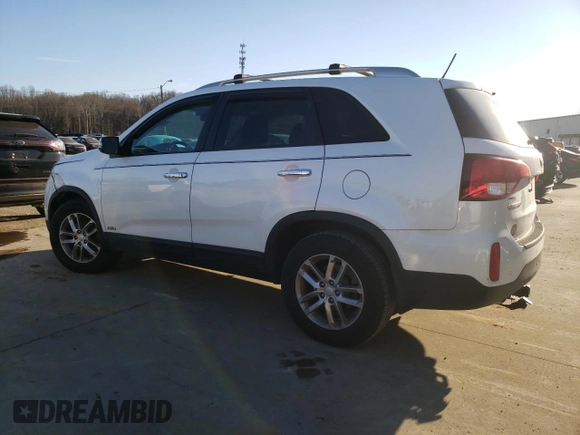 2015 Kia Sorento LX with VIN 5XYKTDA74FG552039, listed as a Copart auction lot 46590605 with 75,480 mi miles and Non Repairable. Bid and sale history available at carsss.com. Image 2.