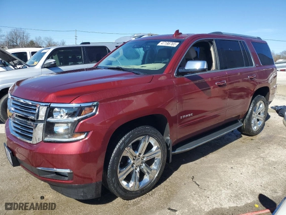 2016 Chevrolet Tahoe LTZ with VIN 1GNSKCKC9GR467426, listed as a Copart auction lot 47196765 with 0 mi miles and Non Repairable. Bid and sale history available at carsss.com. Image 1.
