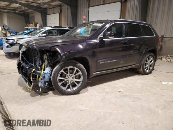 2019 Jeep Grand Cherokee Summit with VIN 1C4RJFJT7KC575200, listed as a Copart auction lot 82087644 with 122,358 mi miles and Salvage Title. Bid and sale history available at carsss.com. Image 1.