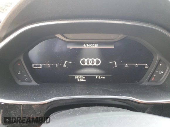2019 Audi Q3 S line Premium Plus with VIN WA1EECF37K1086389, listed as a Copart auction lot 52567585 with 53,362 mi miles and Salvage Title. Bid and sale history available at carsss.com. Image 9.