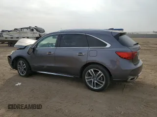 2017 Acura MDX Sport Hybrid w/Advance Pkg with VIN 5FRYD7H71HB000196, listed as a Copart auction lot 75695694 with 0 mi miles and Salvage Title. Bid and sale history available at carsss.com. Image 2.