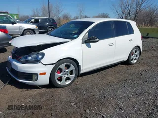 2010 Volkswagen GTI with VIN WVWHV7AJ3AW302532, listed as a IAAI auction lot 41794357 with 141,061 mi miles. Bid and sale history available at carsss.com. Image 2.