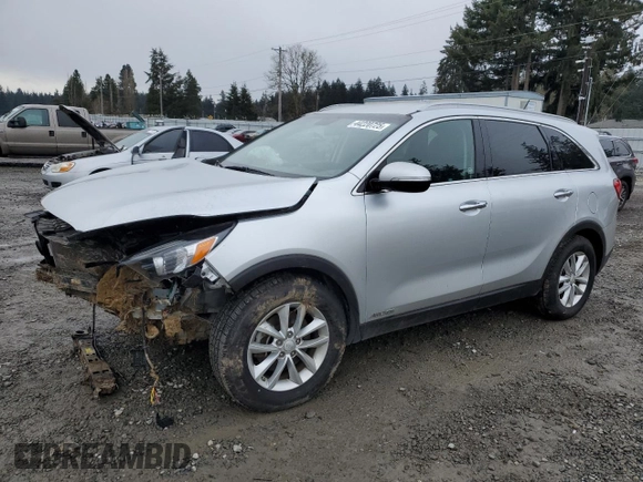2018 Kia Sorento LX V6 with VIN 5XYPGDA52JG391627, listed as a Copart auction lot 44220725 with 64,109 mi miles and Salvage Title. Bid and sale history available at carsss.com. Image 1.