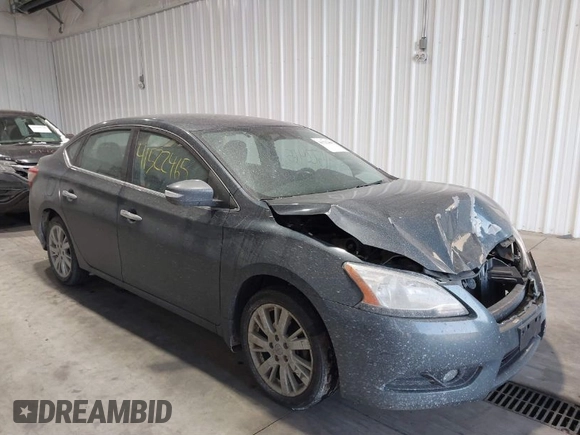 2013 Nissan Sentra SV with VIN 3N1AB7AP5DL666415, listed as a IAAI auction lot 41522465 with 140,832 mi miles. Bid and sale history available at carsss.com. Image 1.