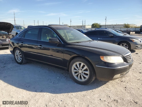 2006 Hyundai Azera SE with VIN KMHFC46FX6A064937, listed as a Copart auction lot 80385044 with 108,386 mi miles and Clean Title. Bid and sale history available at carsss.com. Image 4.
