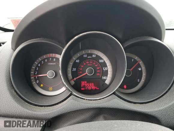 2013 Kia Forte EX with VIN KNAFU4A23D5726494, listed as a Copart auction lot 72536754 with 173,794 mi miles and Salvage Title. Bid and sale history available at carsss.com. Image 9.