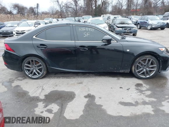 2014 Lexus IS 350 with VIN JTHBE1D26E5011864, listed as a IAAI auction lot 38611471 with 7,677 mi miles. Bid and sale history available at carsss.com. Image 13.