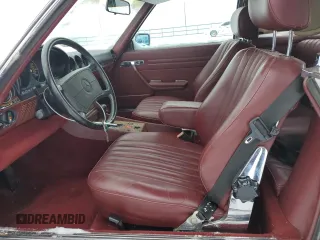 1986 Mercedes-Benz 560 SL with VIN WDBBA48D8GA042178, listed as a Copart auction lot 41809525 with 80,788 mi miles and Salvage Title. Bid and sale history available at DreamBid. Image 7.