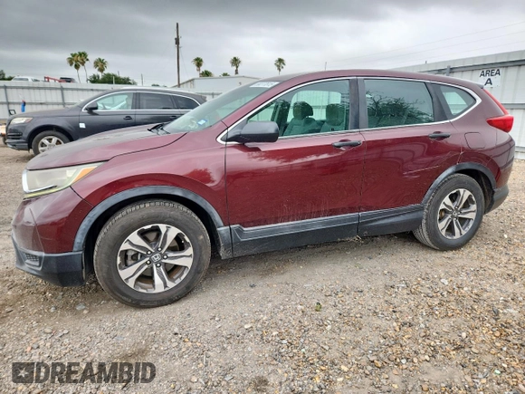 2017 Honda CR-V LX z VIN 7FARW5H35HE003267, wystawiony jako Copart lot #58277815 z przebiegiem 93 184 mil mil oraz Szkoda całkowita • Salvage title. Historia ofert i sprzedaży dostępna na DreamBid. Obrazek 1.