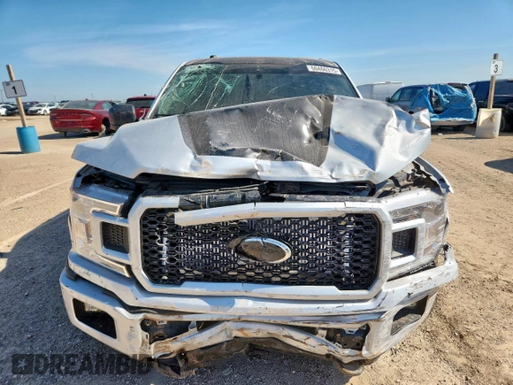 2019 Ford F-150 XL with VIN 1FTEW1E56KKF32438, listed as a Copart auction lot 60466315 with 20,444 mi miles and Salvage title. Bid and sale history available at DreamBid. Image 5.