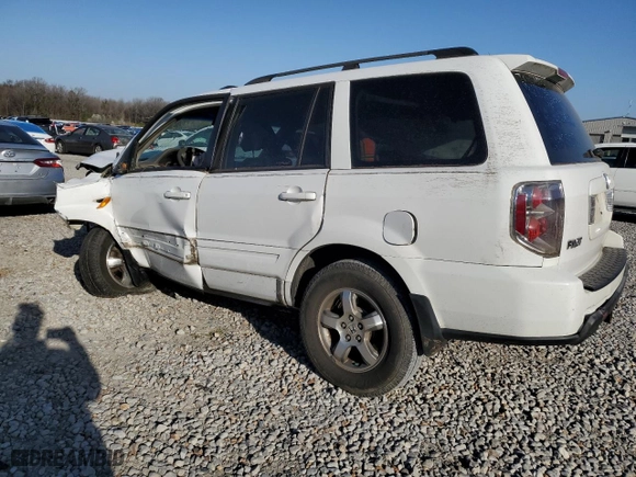 2006 Honda Pilot EX-L with VIN 2HKYF18556H545470, listed as a Copart auction lot 48614675 with 0 mi miles and Salvage Title. Bid and sale history available at carsss.com. Image 2.