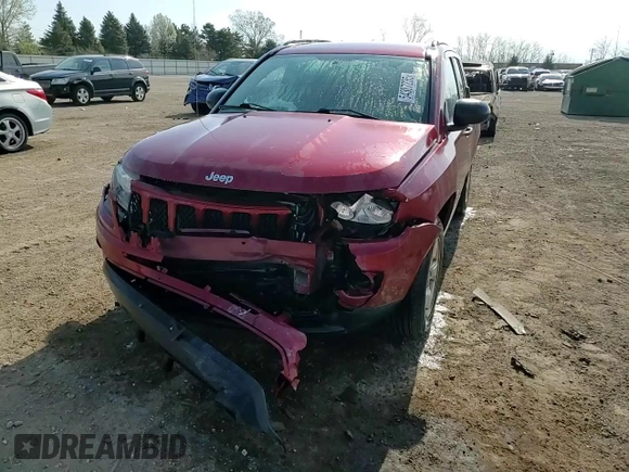 2017 Jeep Compass Sport z VIN 1C4NJCBA5HD187119, wystawiony jako Copart lot #54307235 z przebiegiem 82 838 mil mil oraz Szkoda całkowita • Salvage title. Historia ofert i sprzedaży dostępna na DreamBid. Obrazek 13.