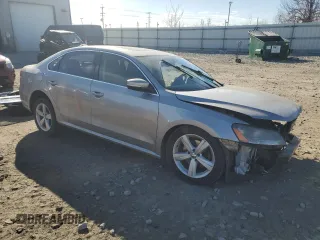 2013 Volkswagen Passat SE with VIN 1VWBH7A37DC012554, listed as a Copart auction lot 49307415 with 139,163 mi miles and Non Repairable. Bid and sale history available at carsss.com. Image 4.