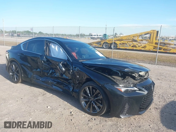 2023 Lexus IS 350 F Sport with VIN JTHGZ1B26P5067657, listed as a IAAI auction lot 41894342 with 30,402 mi miles and . Bid and sale history available at DreamBid. Image 1.